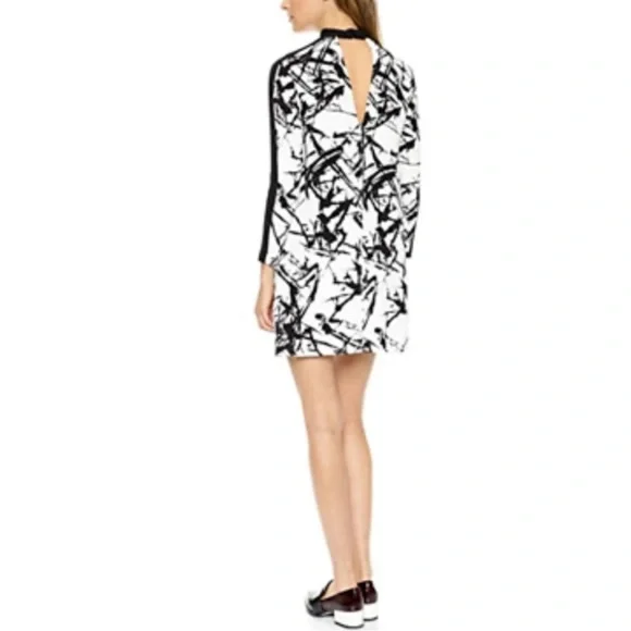 A.L.C. Isley Printed Mock-Neck Dress